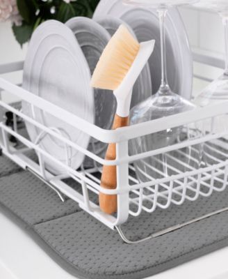 Polyester Silicone 6 Piece Cookware Protectors, Silicone Grip, Dish Drying Mat Set