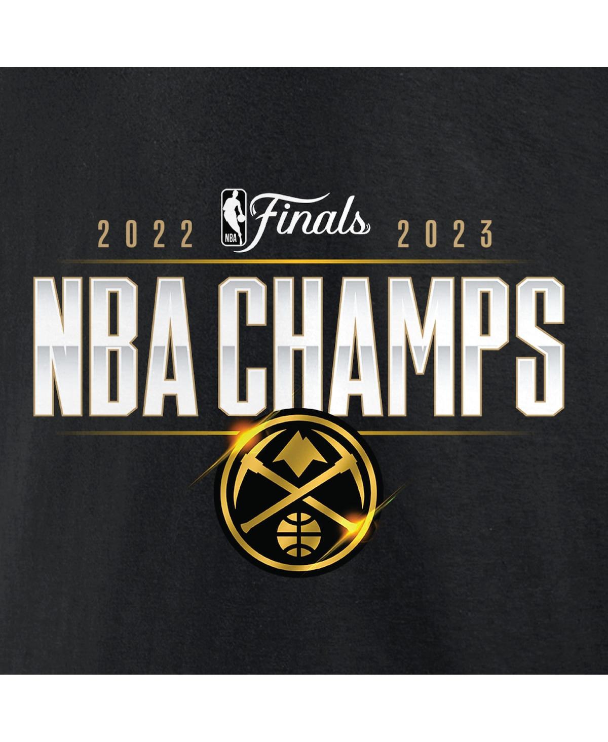Men's FanaticsDenver Nuggets 2023 Nba Finals Champions Triple Threat Roster Signature T-shirt - Black
