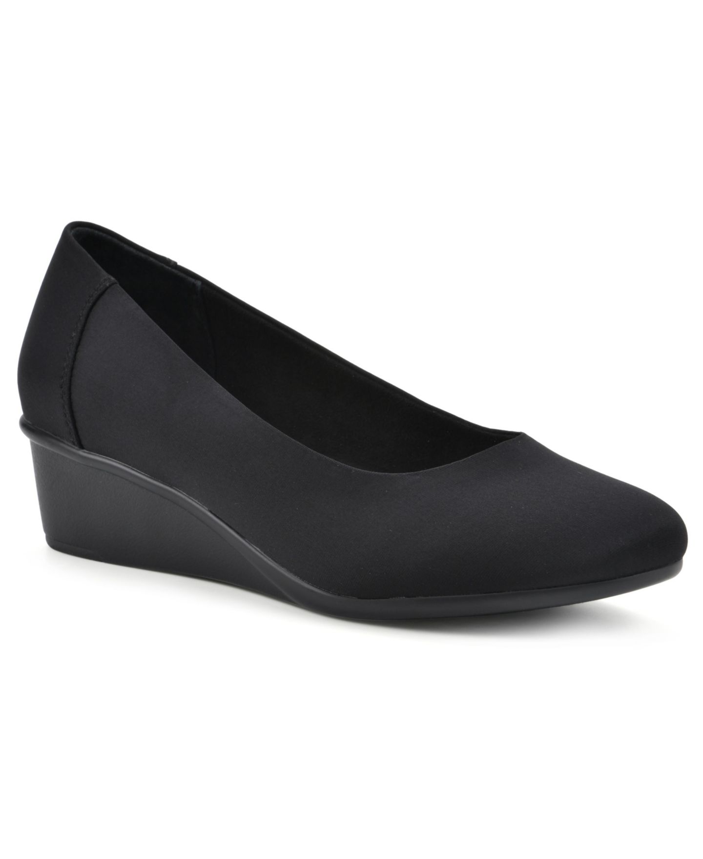 Обувь Cliffs by White Mountain Women's Boldness Ballet Wedge Style Shoe, цвет: Чёрный — фото 1