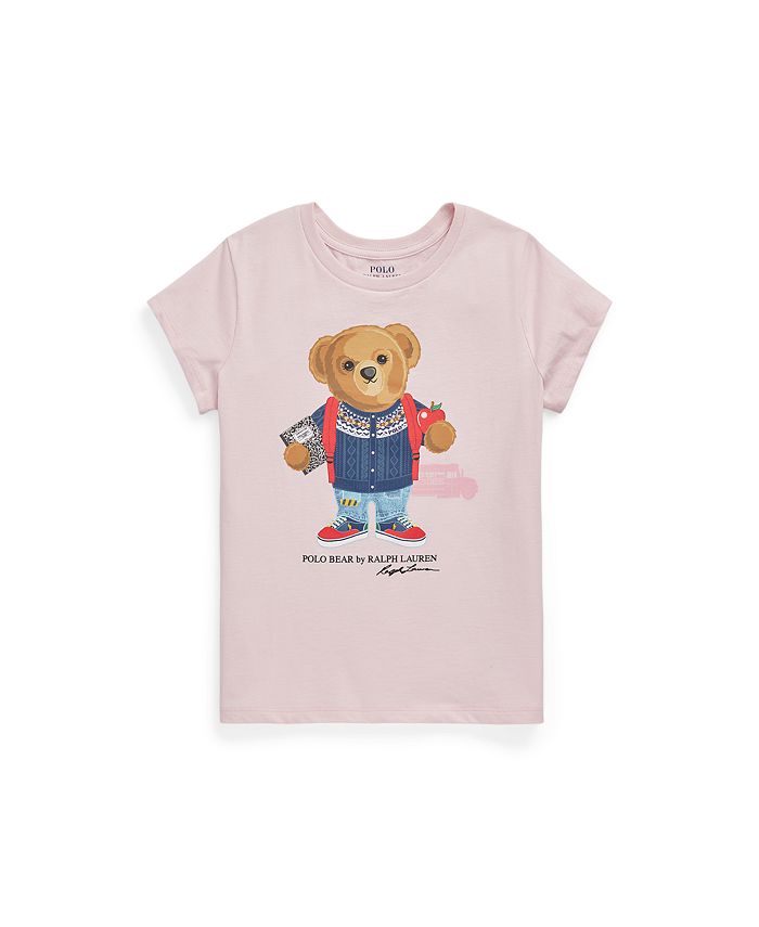Polo Ralph Lauren Big Girls Polo Bear Cotton Jersey Tshirt Macy's