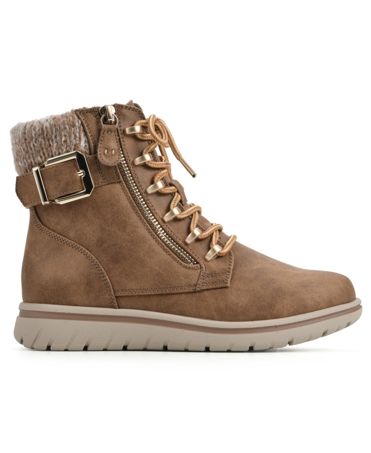 Cliffs By White Mountain Women's Hearten Lace-up Boot In Brown