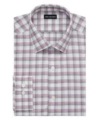 Van Heusen Camicia Uomo Classic Fit Stain Shield - Antimacchia Stretch, Orlo Corto, Senza Pieghe