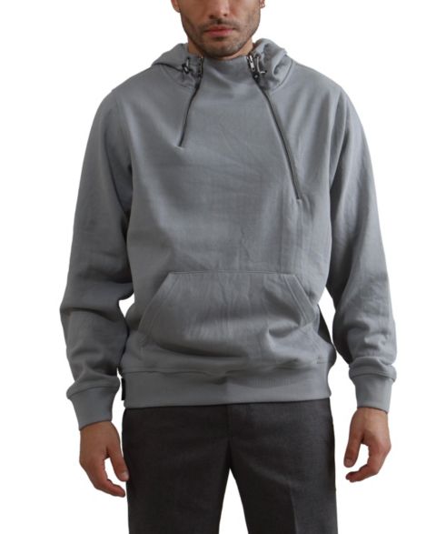 Мужское худи Members Only Taylor Double Zipper Pullover, цвет: Пепельный