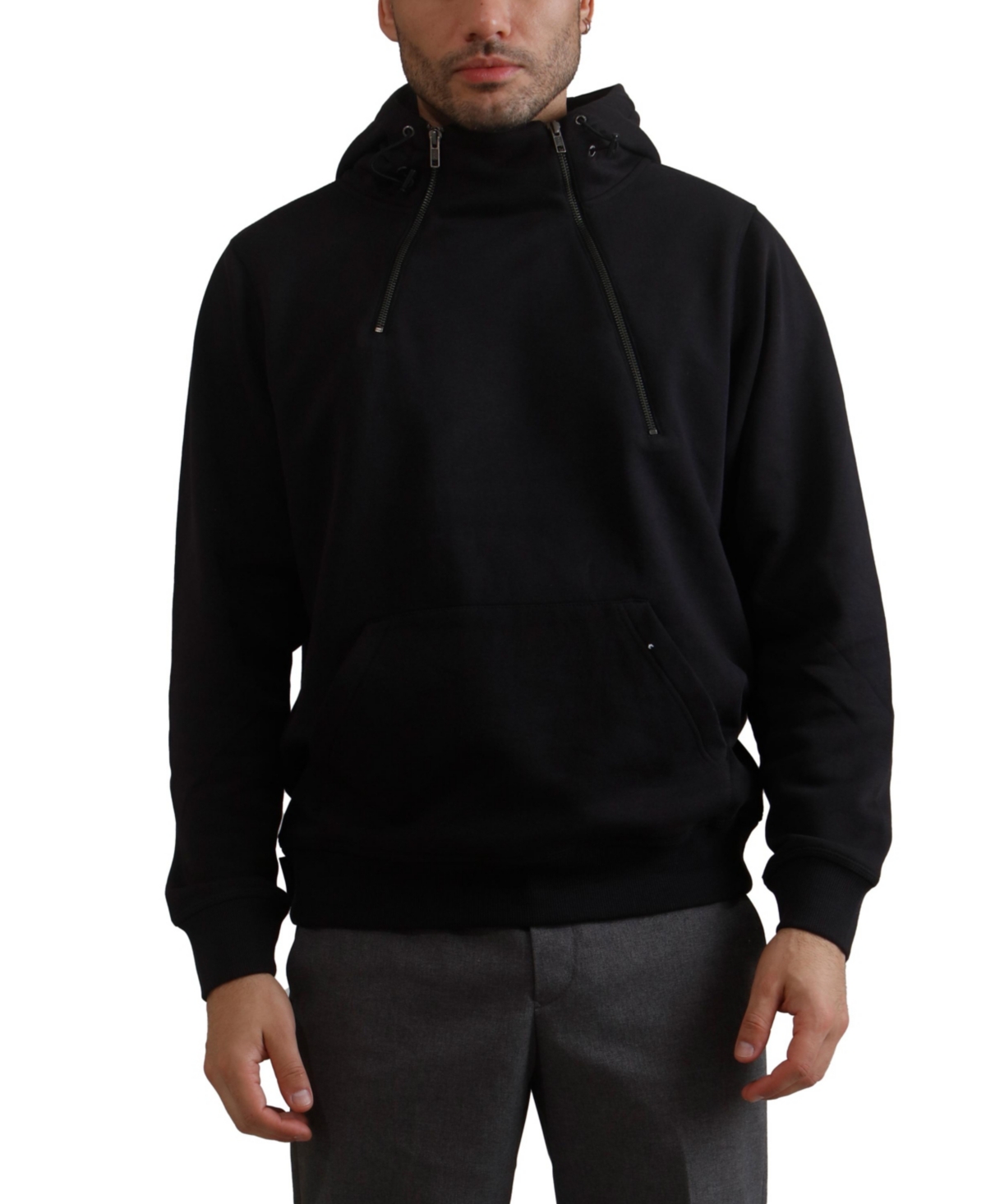 MEMBERS ONLY MEN'S TAYLOR DOUBLE ZIPPER PULLOVER HOODIE