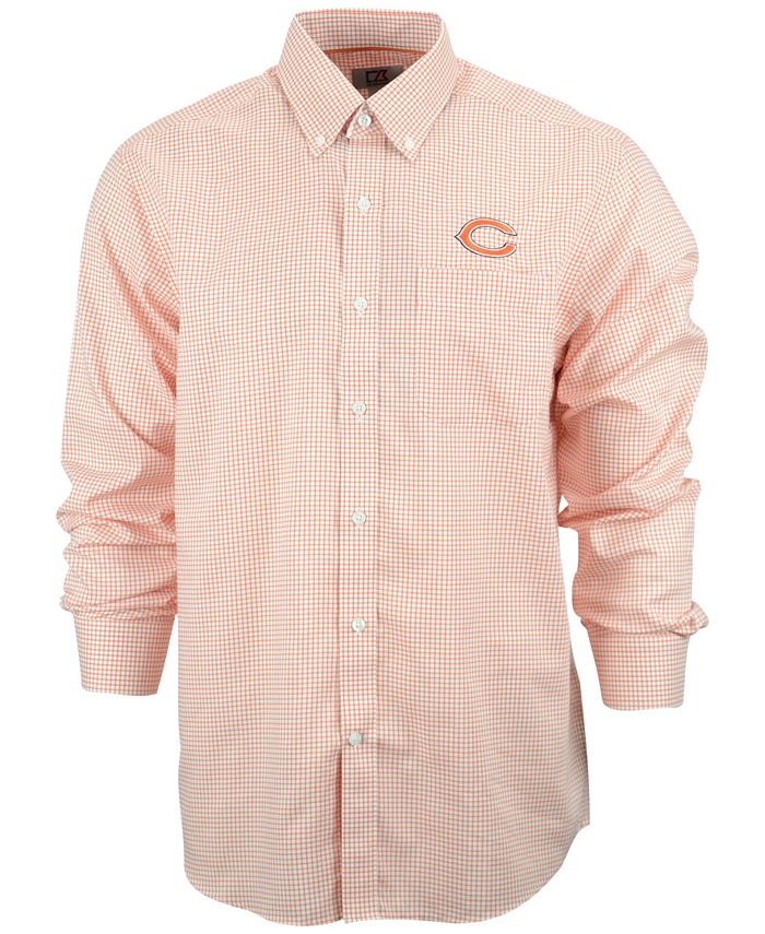 Cutter & Buck Men's Chicago Bears Tattersall Dress Shirt - Macy's