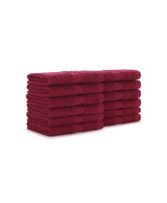 True Color Soft Cotton 12 Pack Bathroom Washcloths, 12x12 in