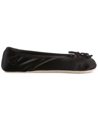 Women's Satin Ballerina Slippers with Bow