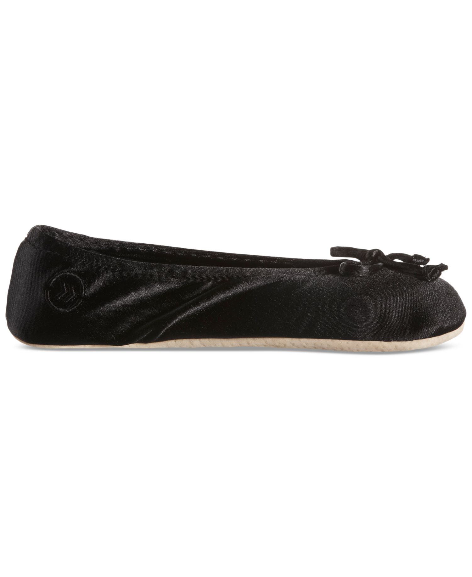 Women's Satin Ballerina Slippers with Bow