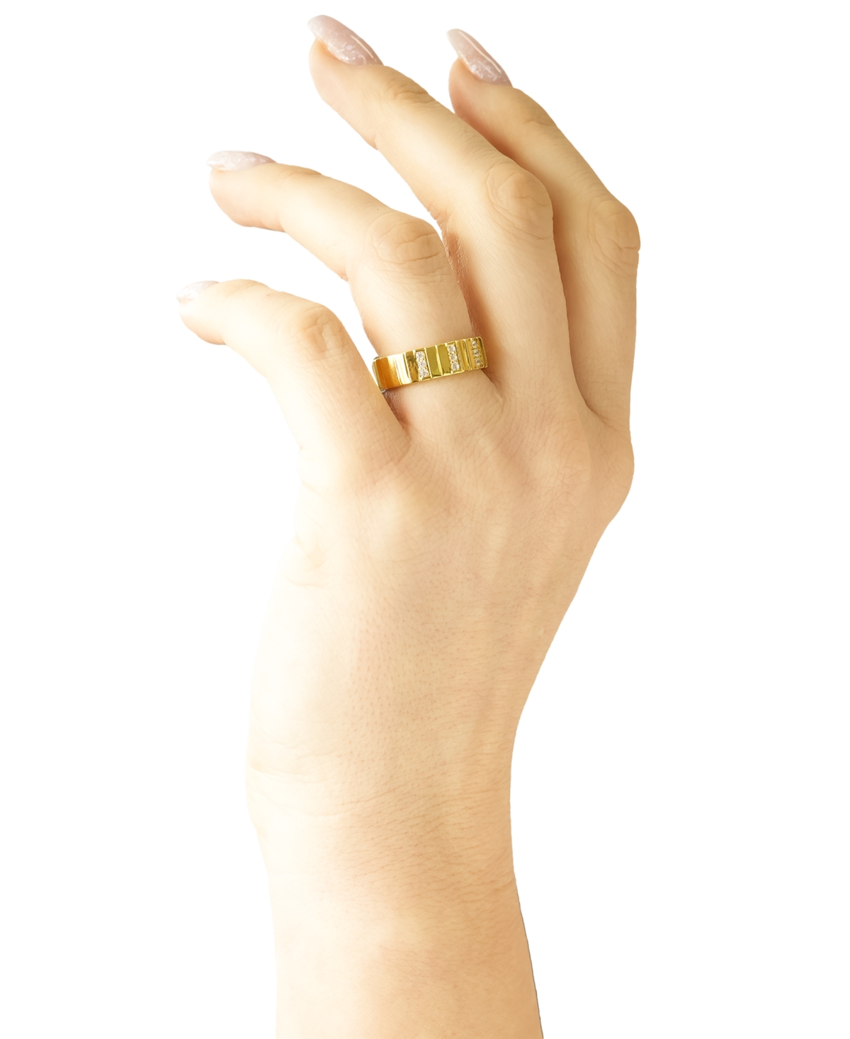 Audrey by Aurate Diamond Infinity Band (1/6 ct. t.w.)  Created for Macy's - Gold Vermeil