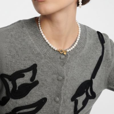 18K Gold Plated Freshwater Pearls -Jackie Essential Pearl Necklace L20" For Women