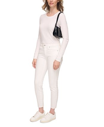 Calvin Klein Charlie Mini Top Zip Demi Shoulder Bag Black/Silver