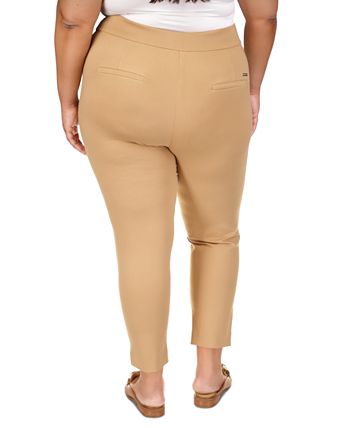 Michael Kors Plus Size High Rise Pull-On Skinny Pants - Macy's