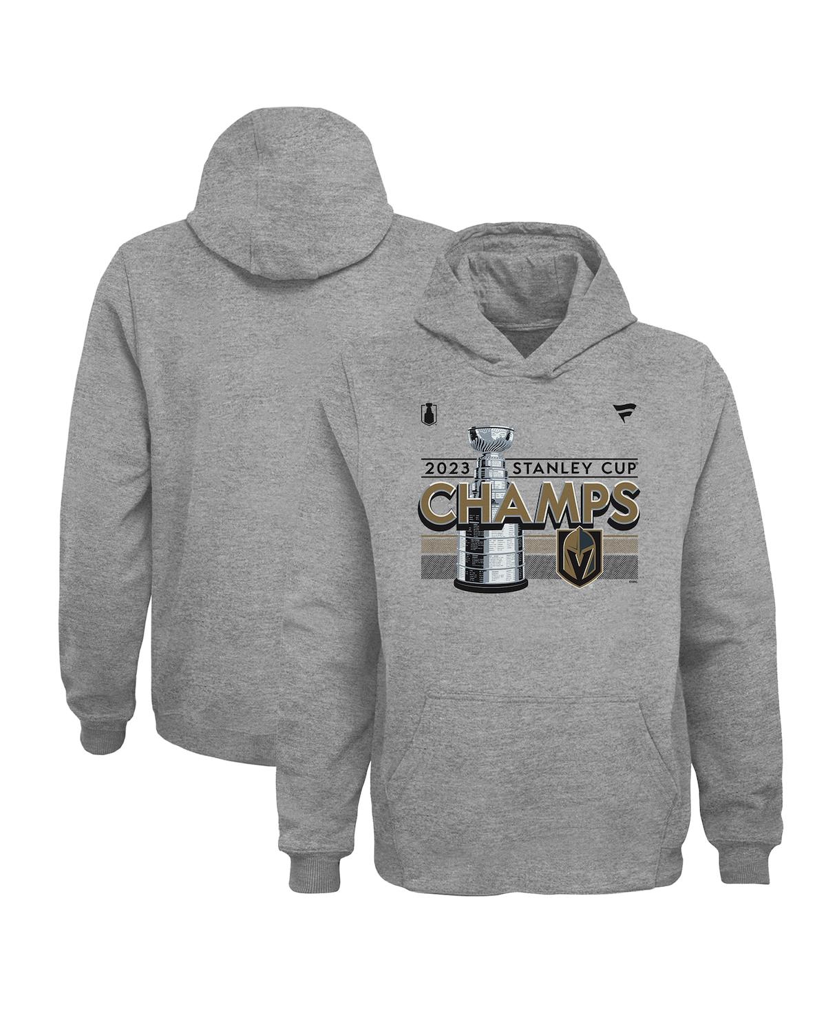 Fanatics Big Boys  Branded Heather Gray Vegas Golden Knights 2023 Stanley Cup Champions Locker Room P In Heather Gray
