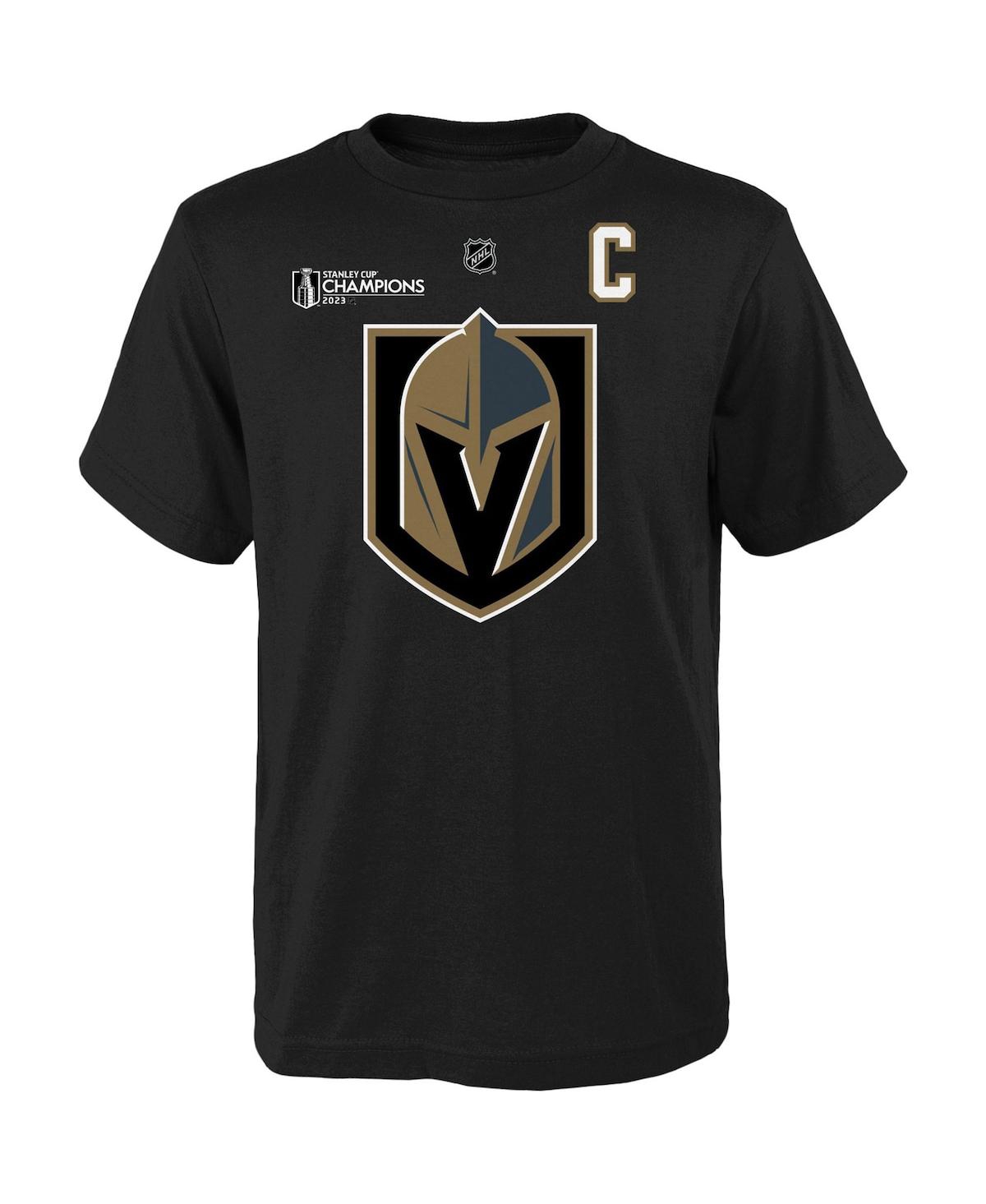 Shop Outerstuff Big Boys Mark Stone Black Vegas Golden Knights 2023 Stanley Cup Champions Name And Number T-shirt
