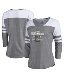 Women's Fanatics Branded Heathered Gray Oakland Athletics Victory Launch  3/4-Sleeve Tri-Blend T-Shirt