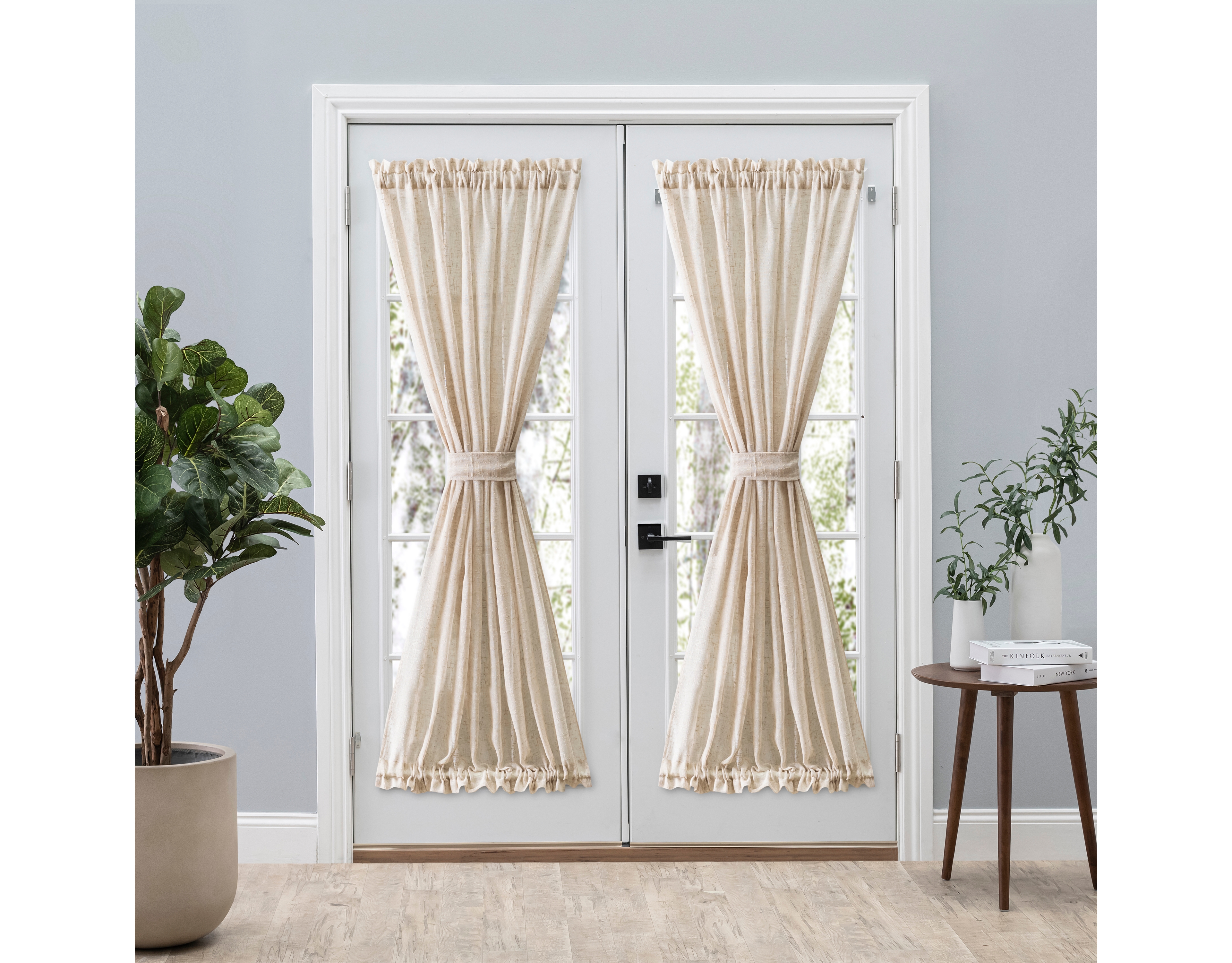 Ricardo Shannon Door Curtain Panel with tie back 52"W x 72"L
