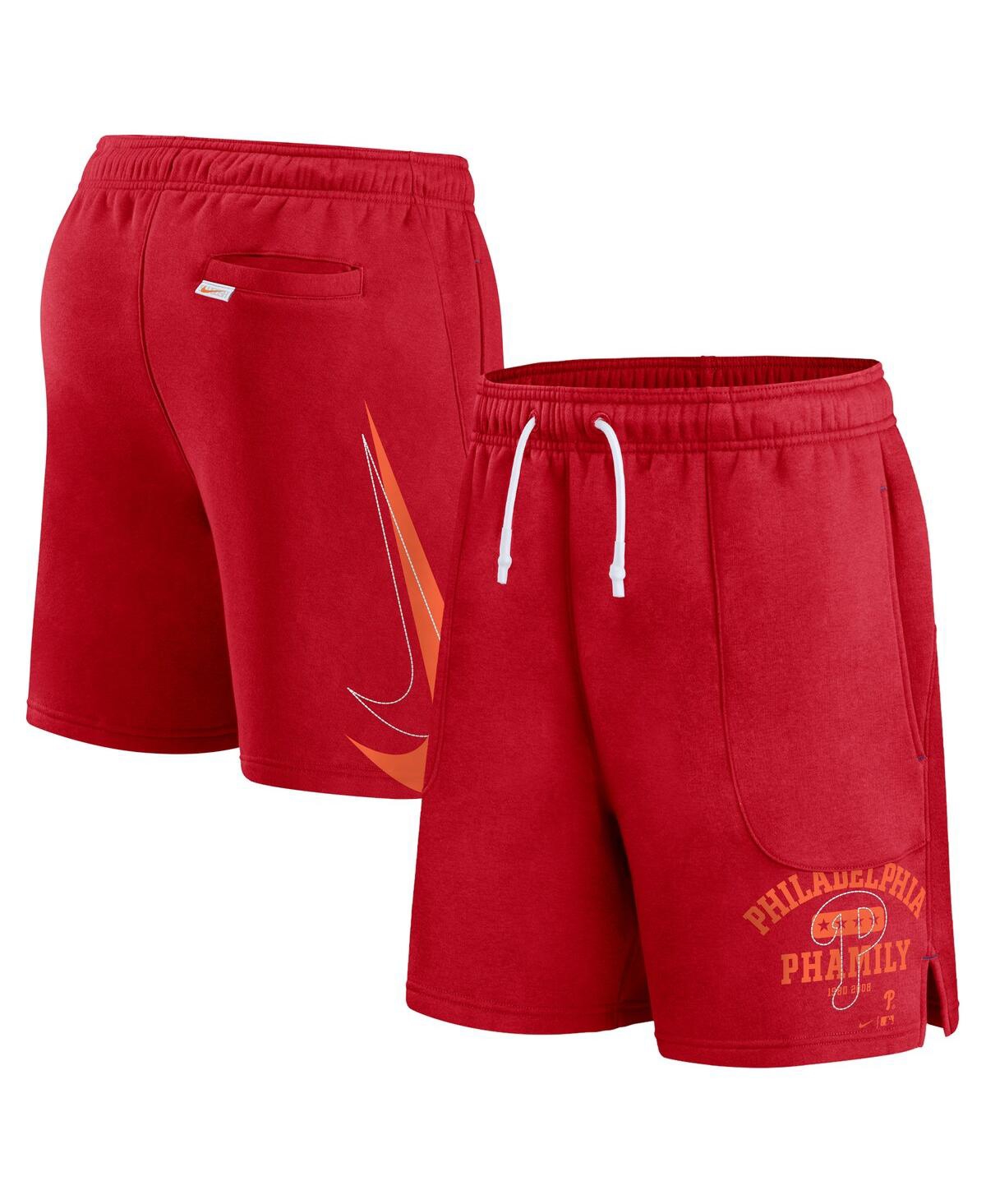 Shop Nike Men's  Red Philadelphia Phillies Statement Ball Game Shorts