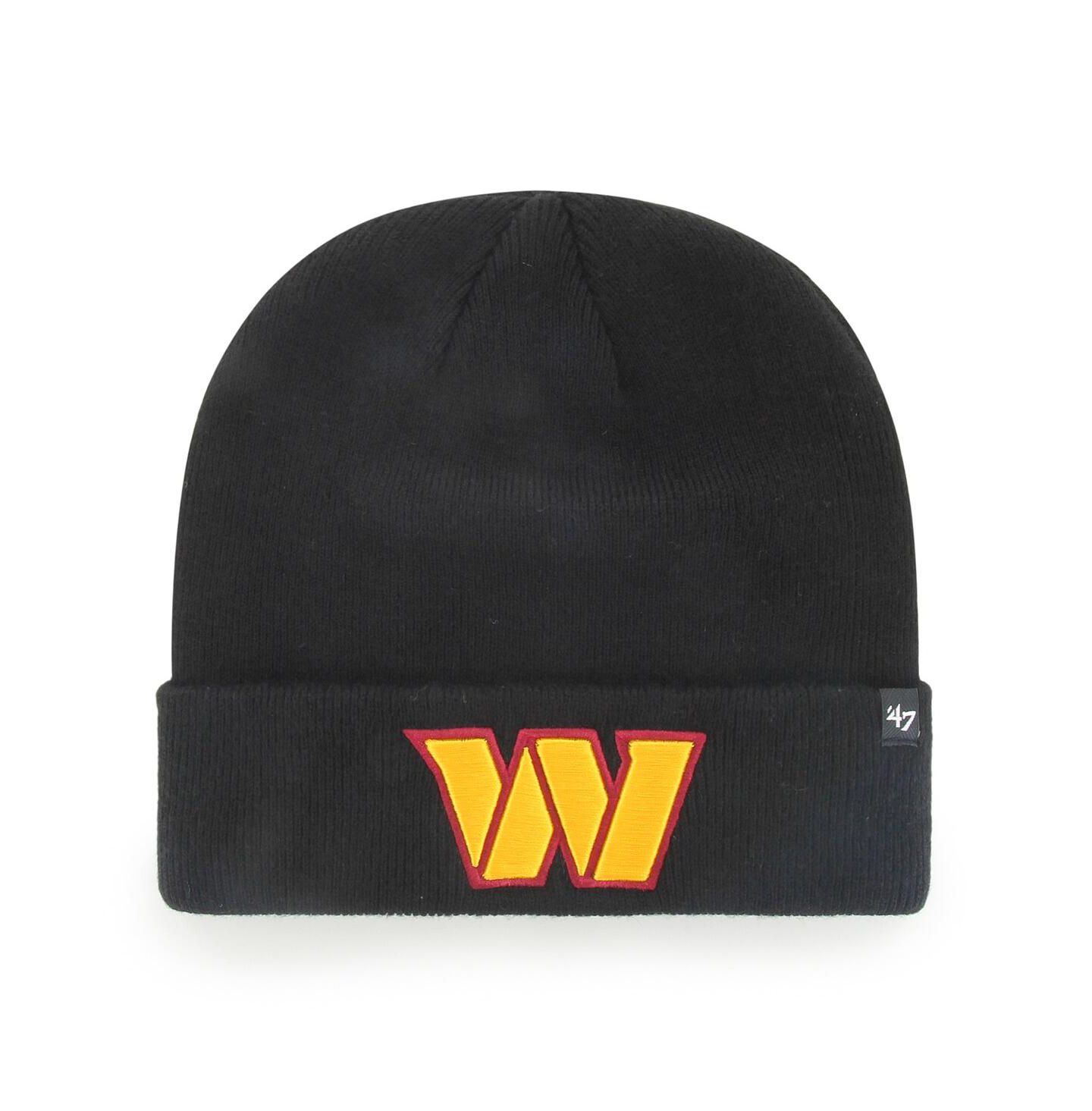 Мужская шапка '47 Brand Black Washington Commanders Secondary Cuffed Knit Hat — фото 2