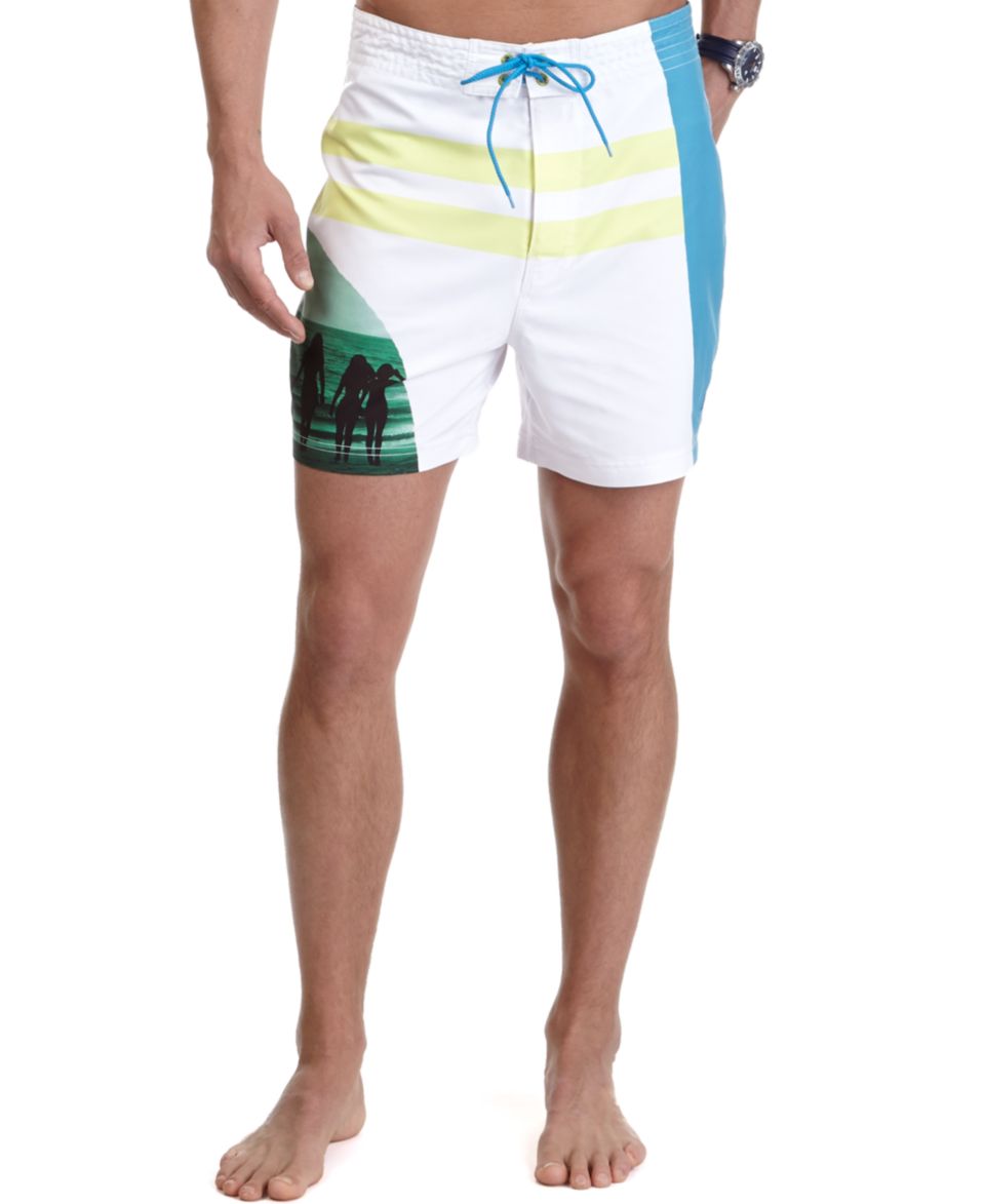 Nautica Photo Swim Trunks   Swimwear   Men