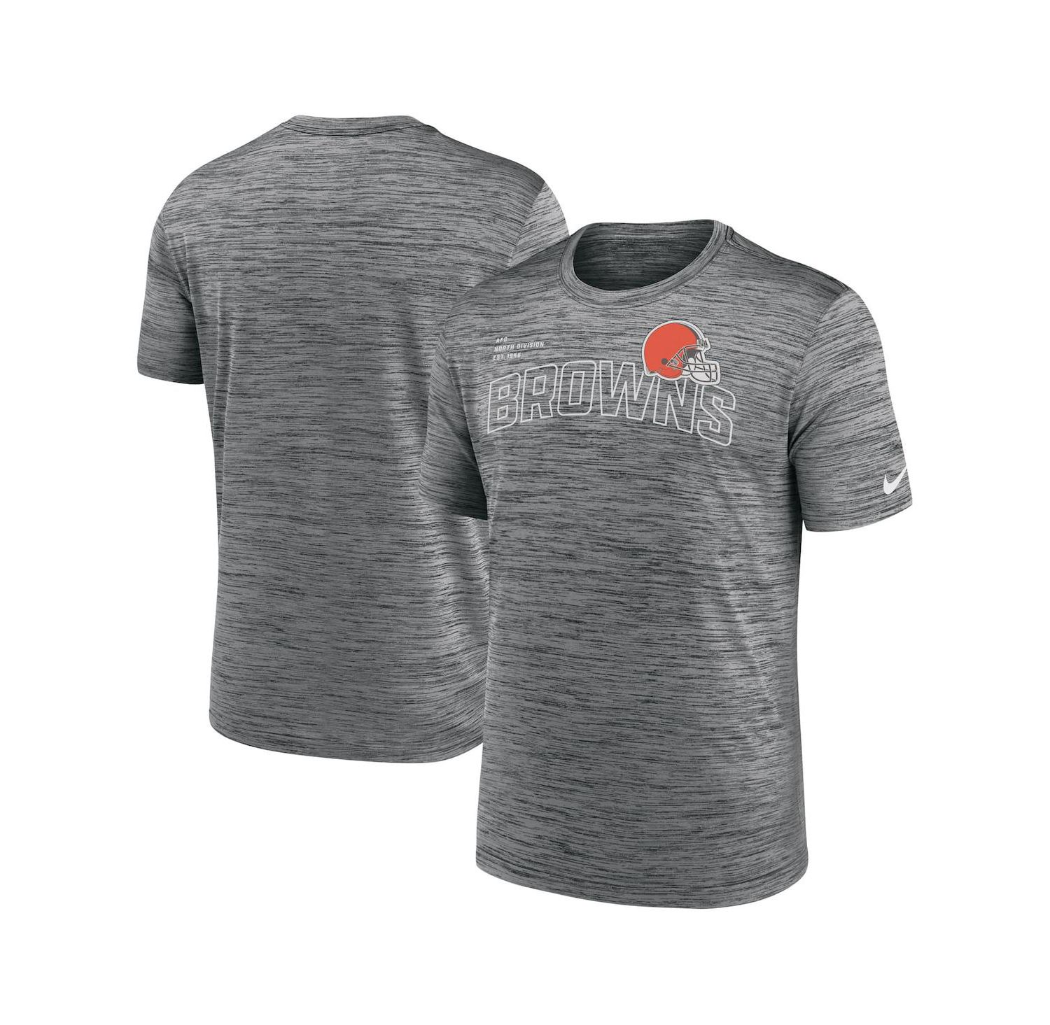 Men's Anthracite Cleveland Browns Velocity Arch Performance T-shirt