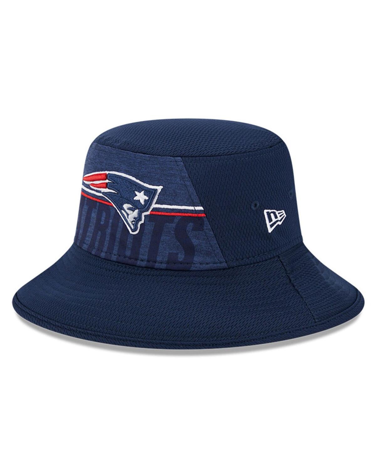 Shop New Era Men's  Navy New England Patriots 2023 Nfl Training Camp Stretch Bucket Hat