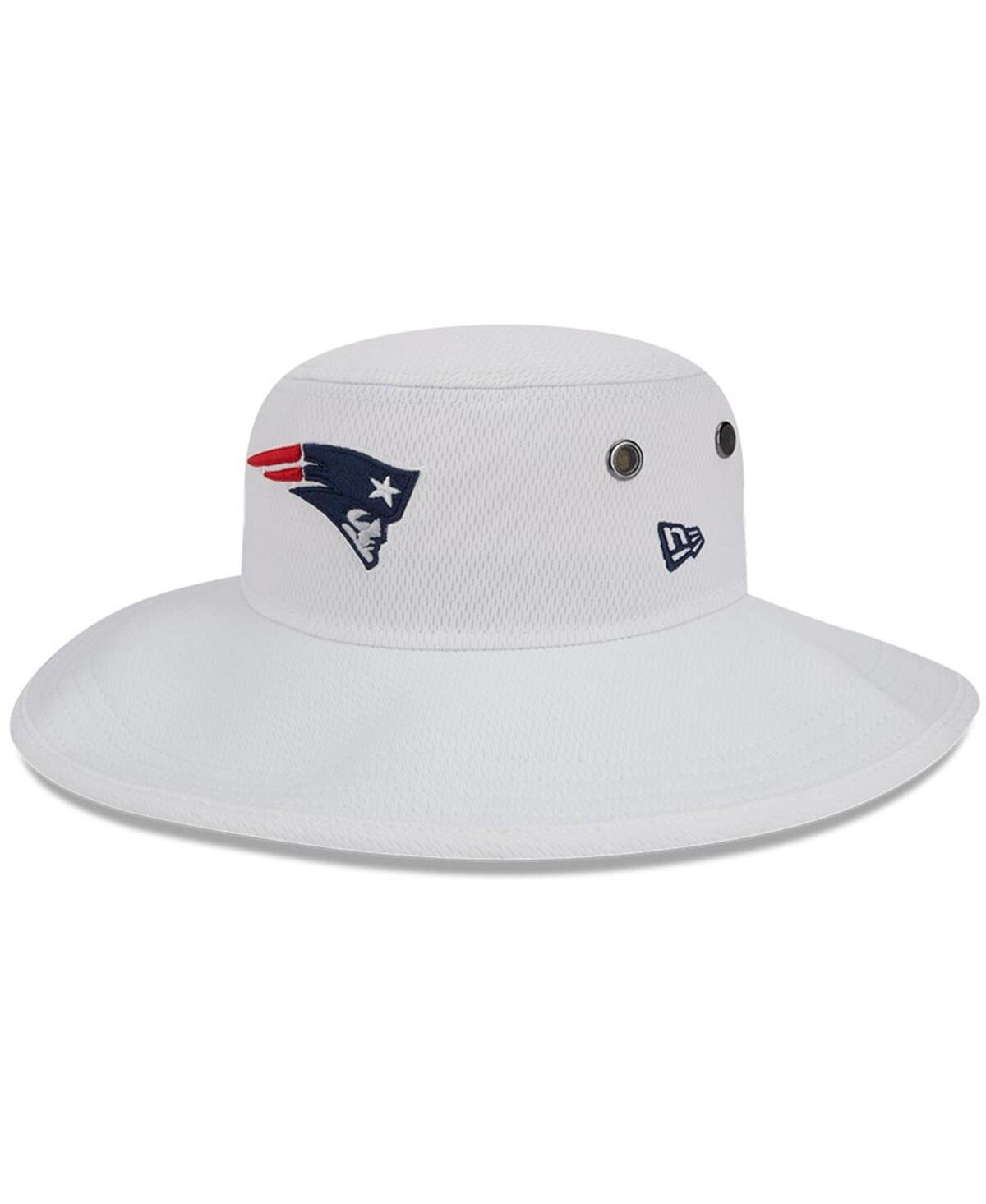 Shop New Era Men's  White New England Patriots 2023 Nfl Training Camp Panama Bucket Hat