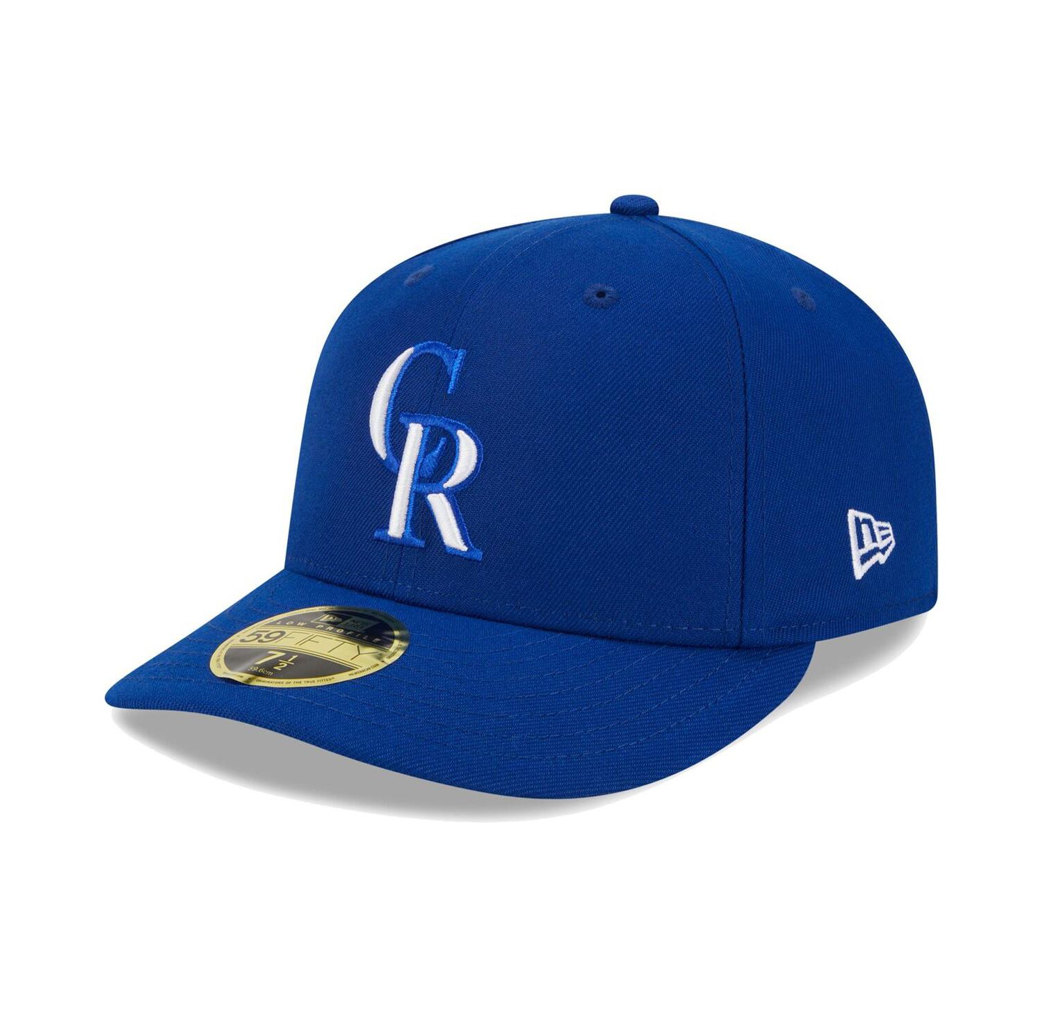 Men's Royal Colorado Rockies White Logo Low Profile 59FIFTY Fitted Hat