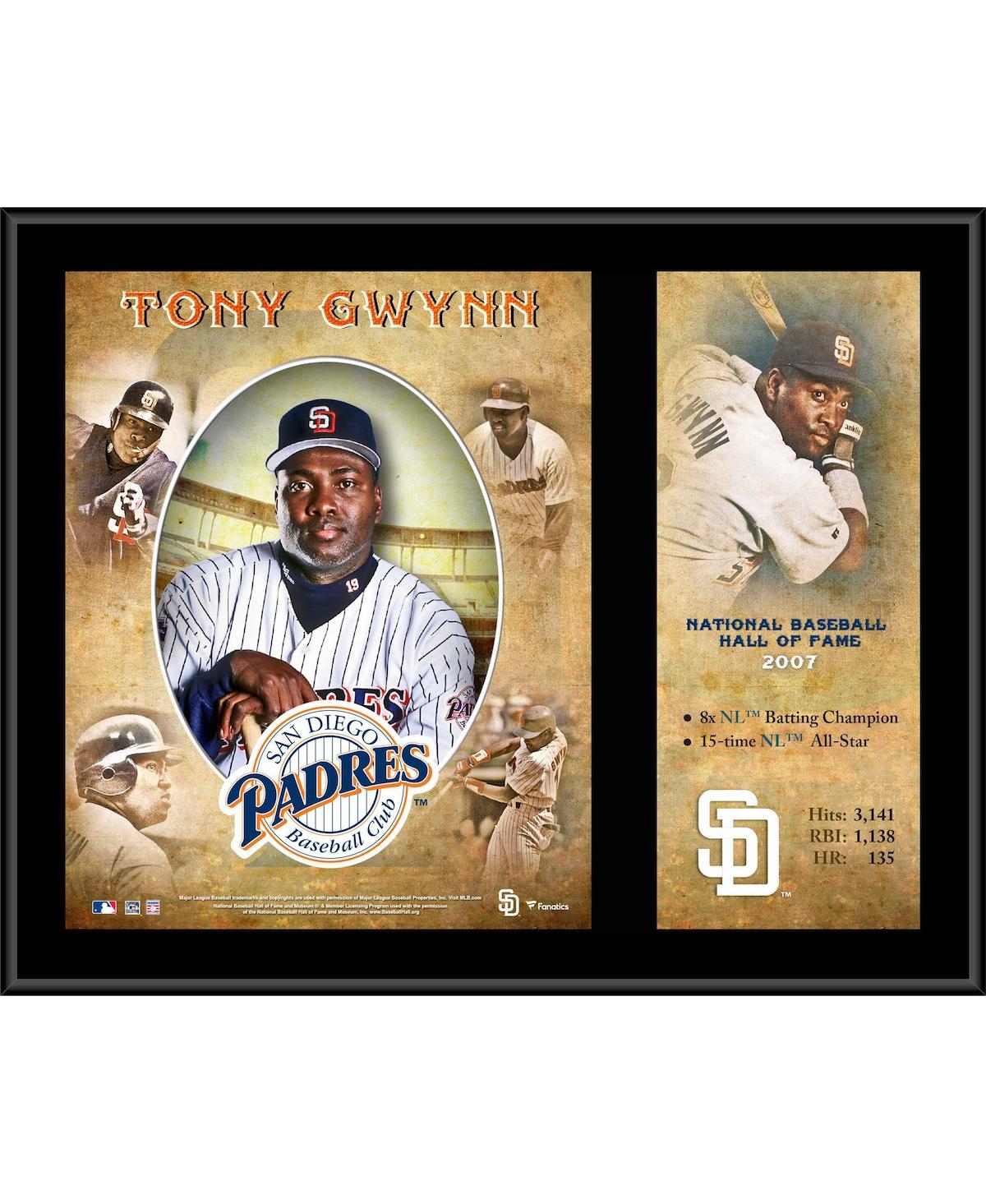 Fanatics Authentic Tony Gwynn San Diego Padres 12" X 15" Hall Of Fame Career Profile Sublimated Plaque In Multi