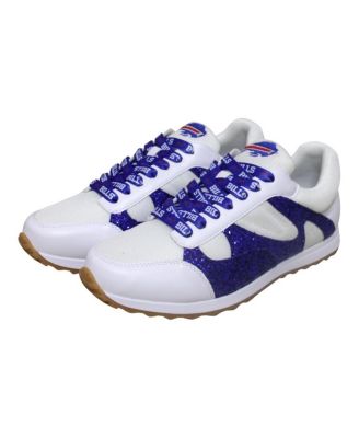 Women's White Buffalo Bills Glitter Sneakers