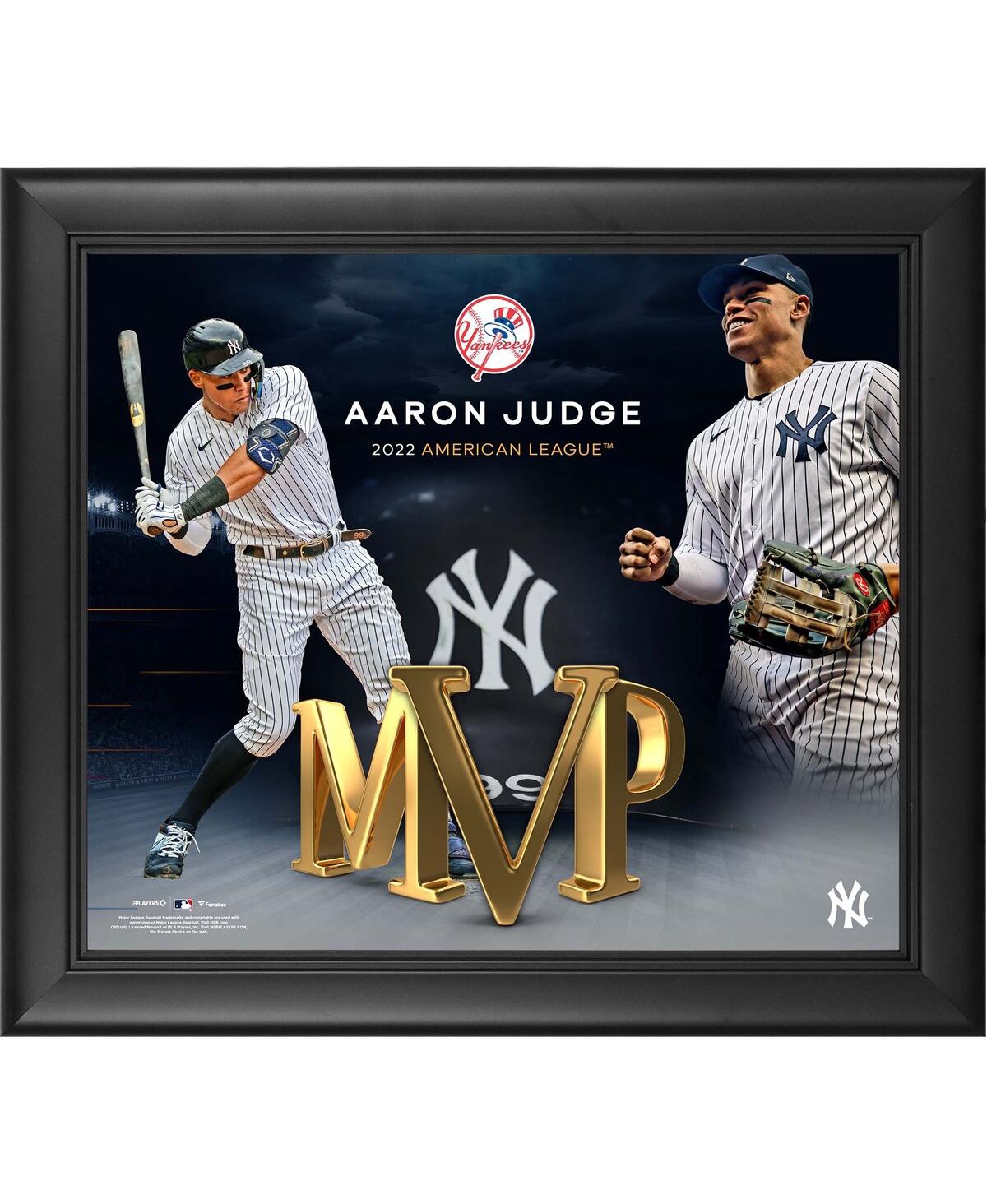 Fanatics Authentic Aaron Judge New York Yankees 2022 Al Mvp Framed 15'' X 17'' Collage In Multi