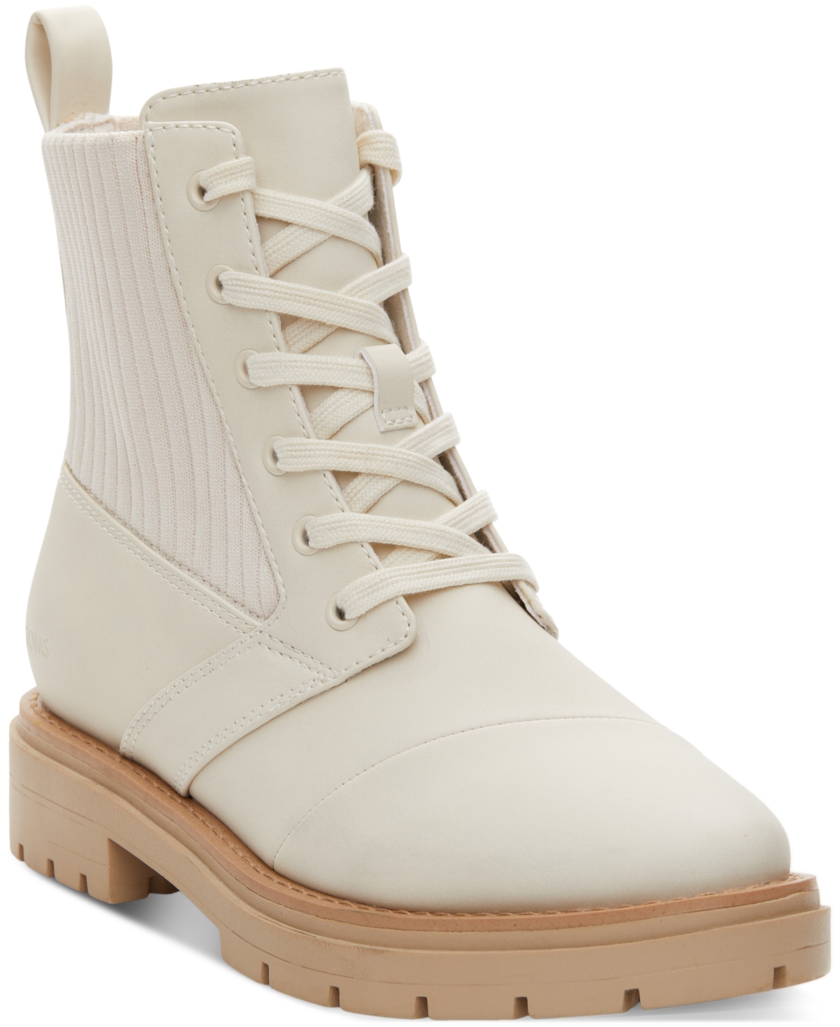 Toms Women's Ionie Lace-Up Lug Sole Combat Boots