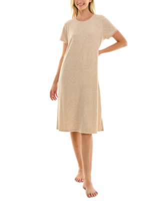 Roudelain - Women's Ribbed Lace-Trim Sleepshirt