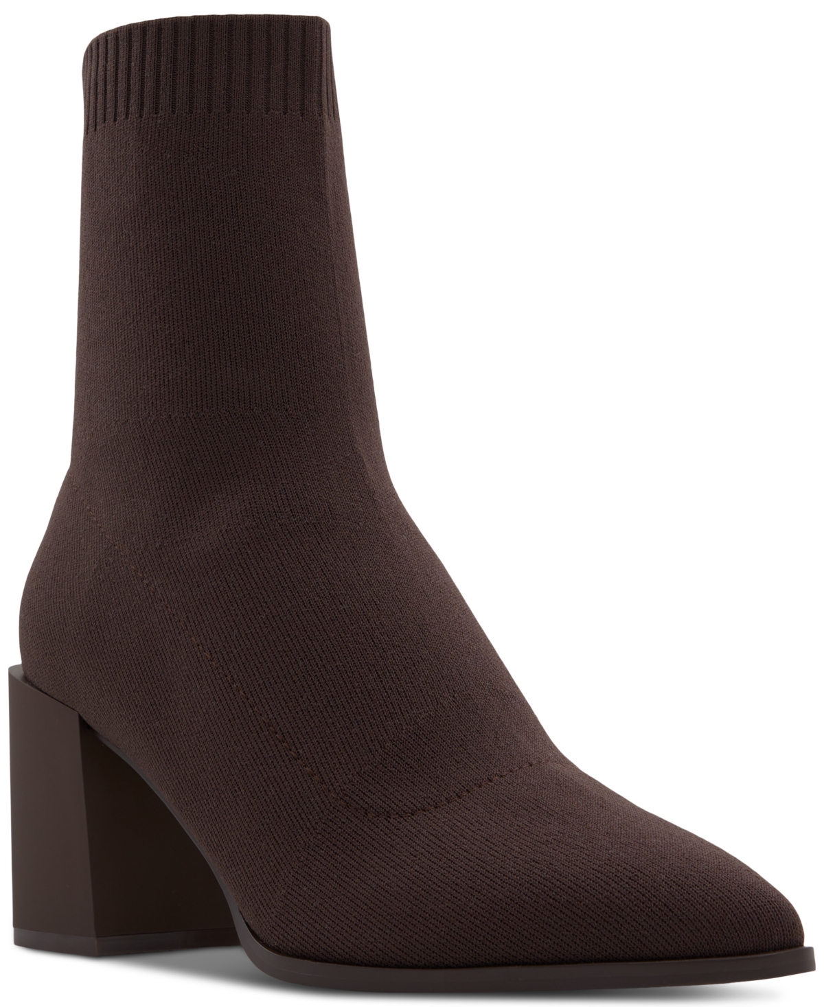 Aldo Women's Stassy Pointed-toe Dress Booties In Dark Brown