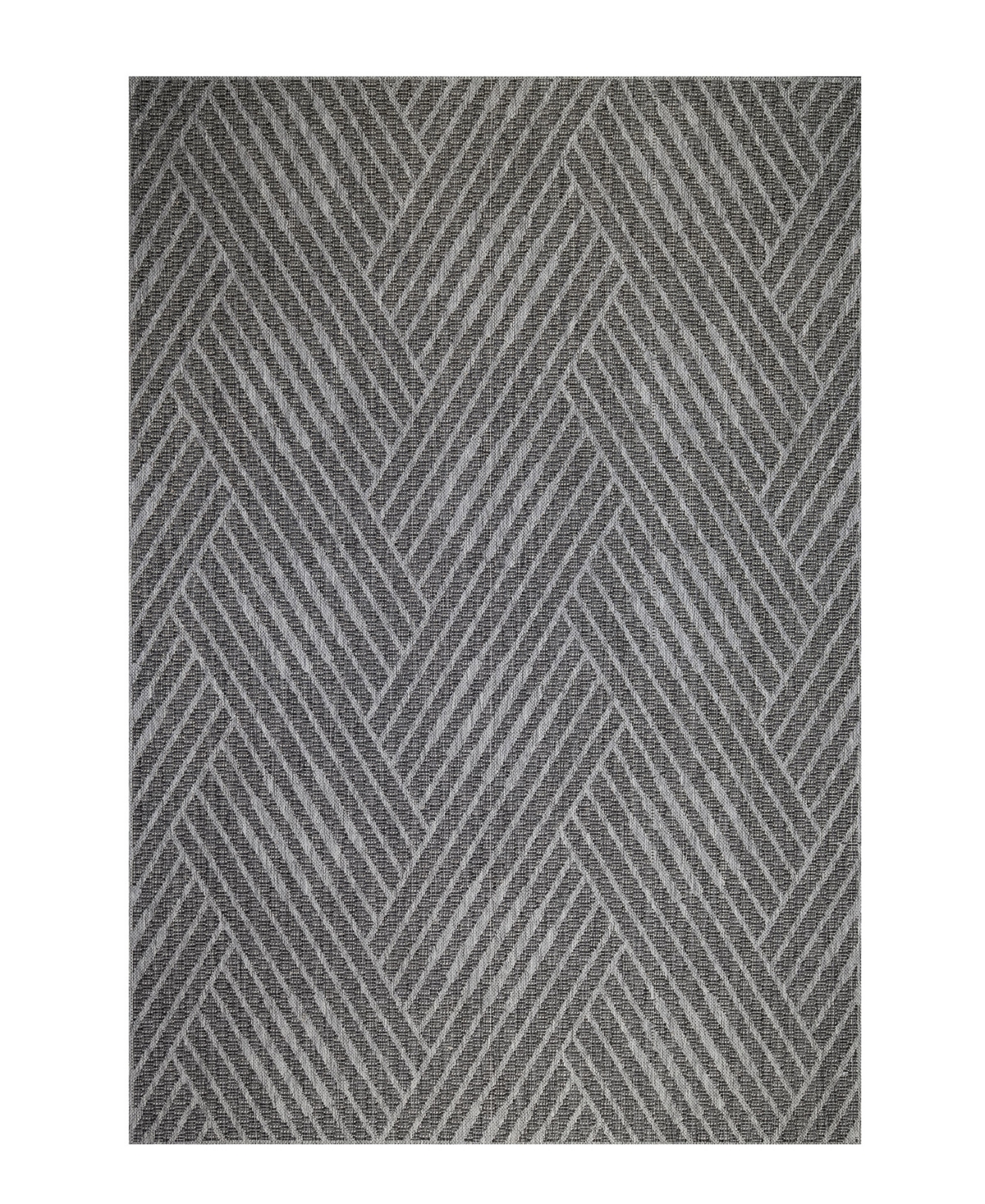 Amer Rugs Maryland Indoor, Outdoor Mry2 6'6" X 9'10" Area Rug In Slate