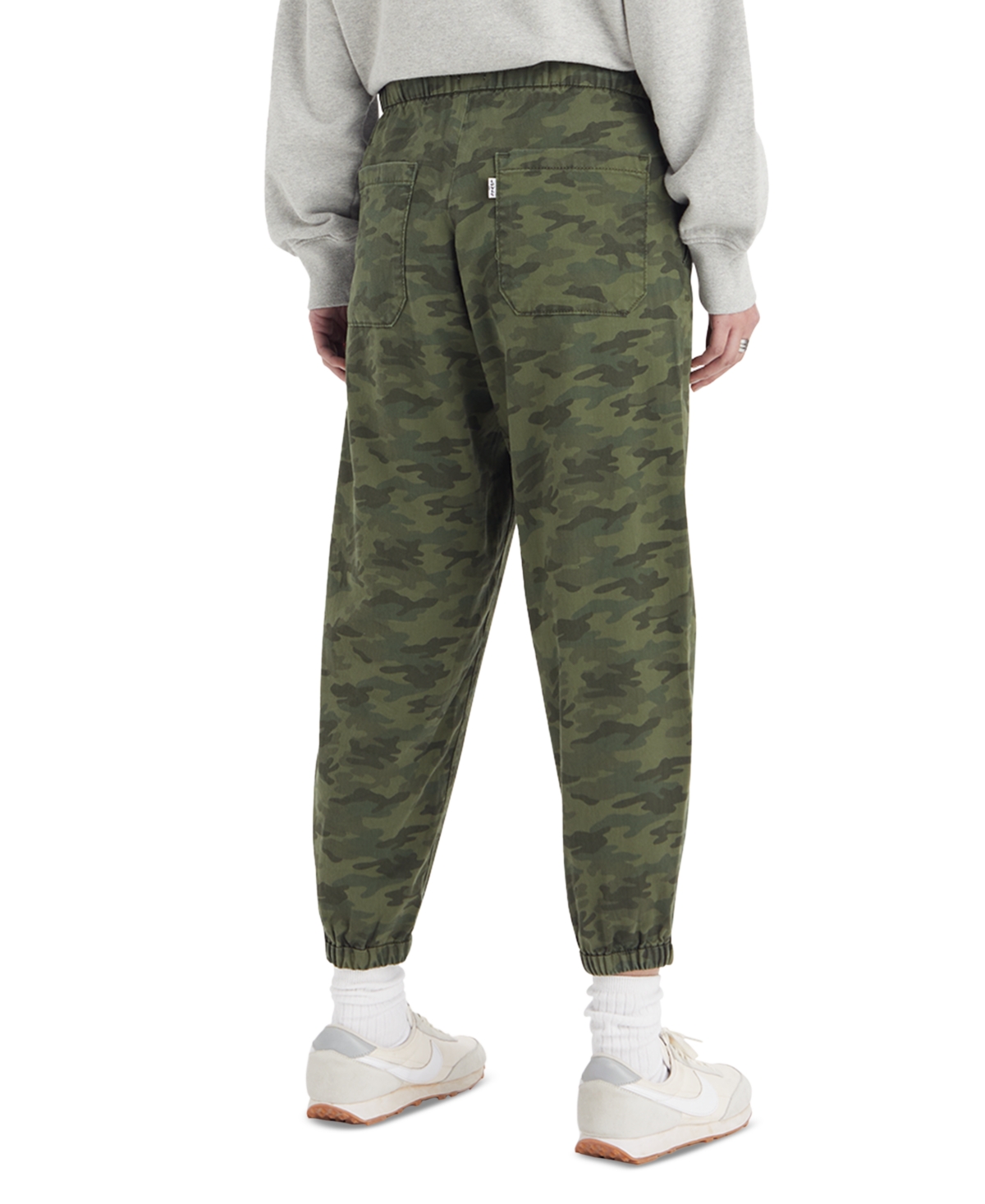 Shop Levi's Women's Off-duty High Rise Relaxed Jogger Pants In Army Green Emily Camo