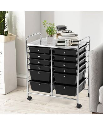 12 Drawers Rolling Cart Storage Scrapbook Paper Studio