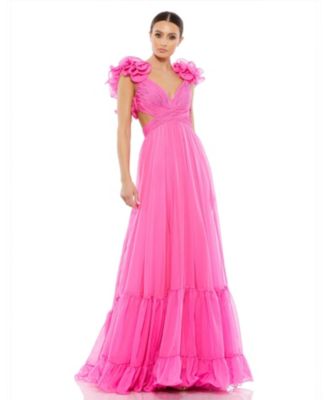 MAC DUGGAL - Rosette Chiffon Gown