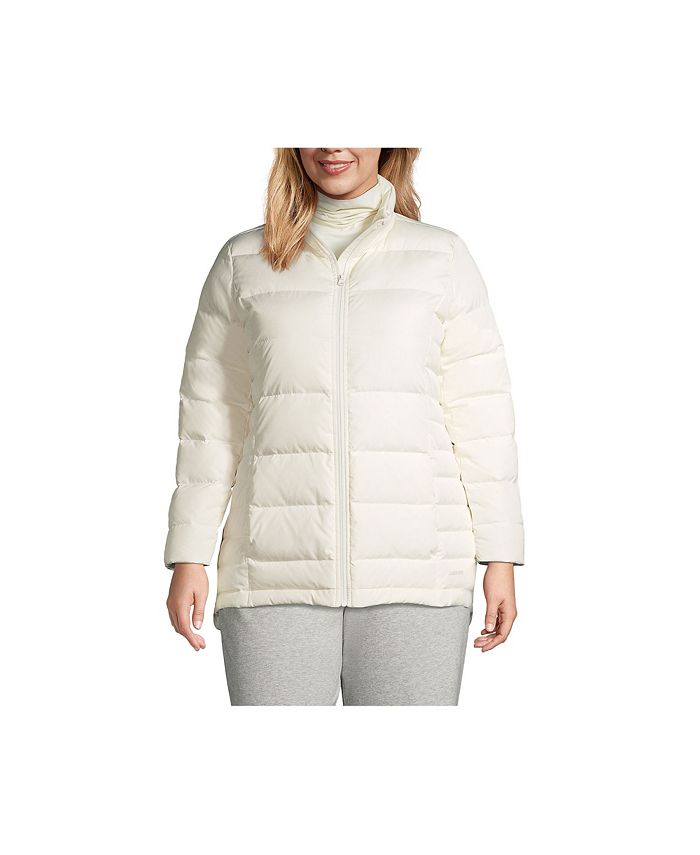 Lands' End Plus Size Down Puffer Jacket Macy's