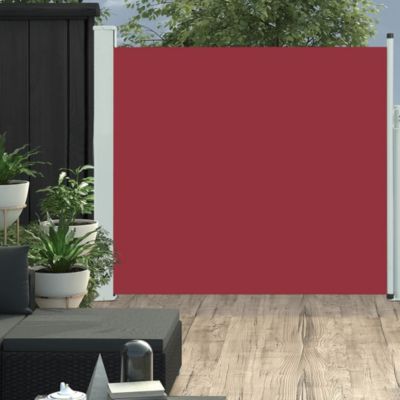 Patio Retractable Side Awning 66.9"x118.1" Red