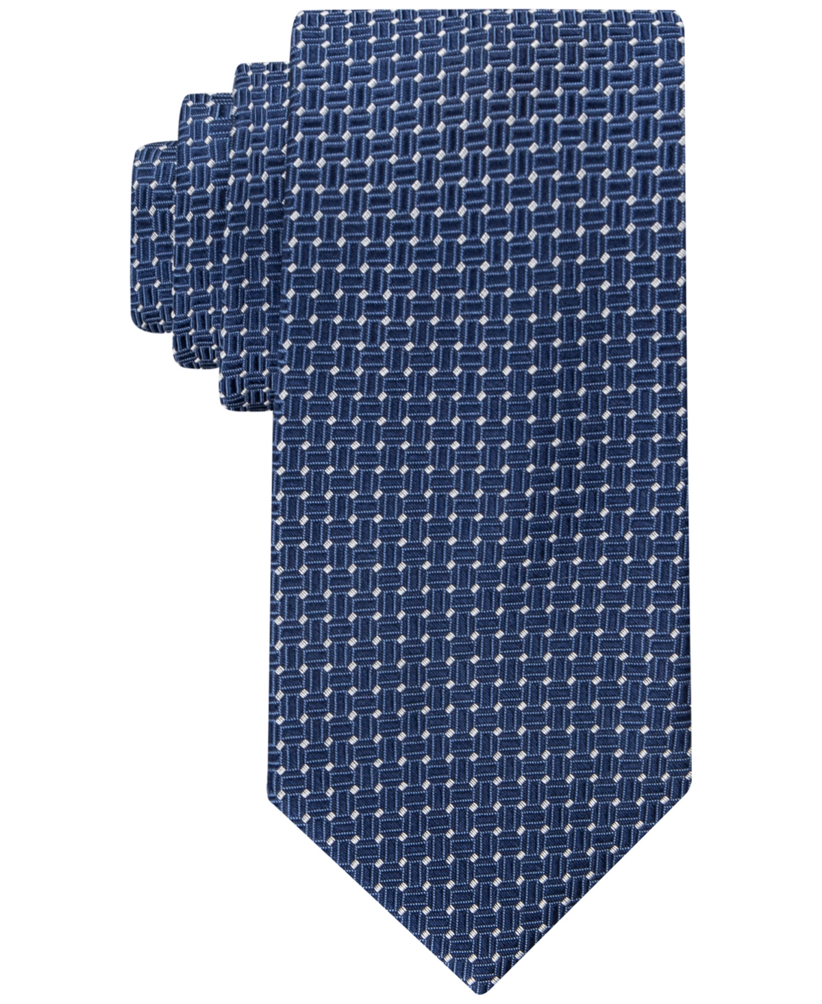 Tommy Hilfiger Men's Textured Dot Tie In Navy