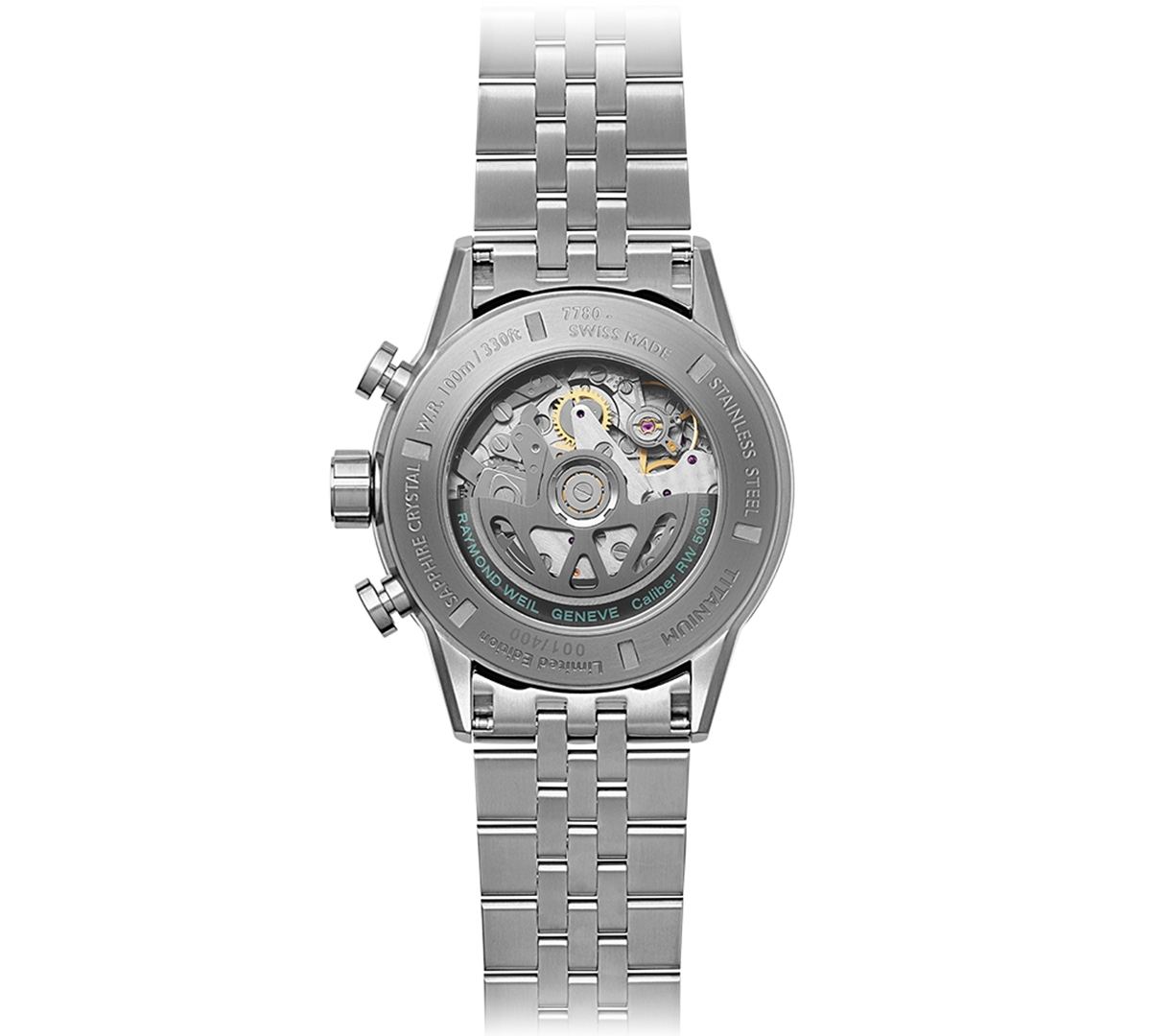 Shop Raymond Weil Men's Swiss Automatic Chronograph Freelancer Bi-compax Titanium Bracelet Watch 43.5mm In Blue