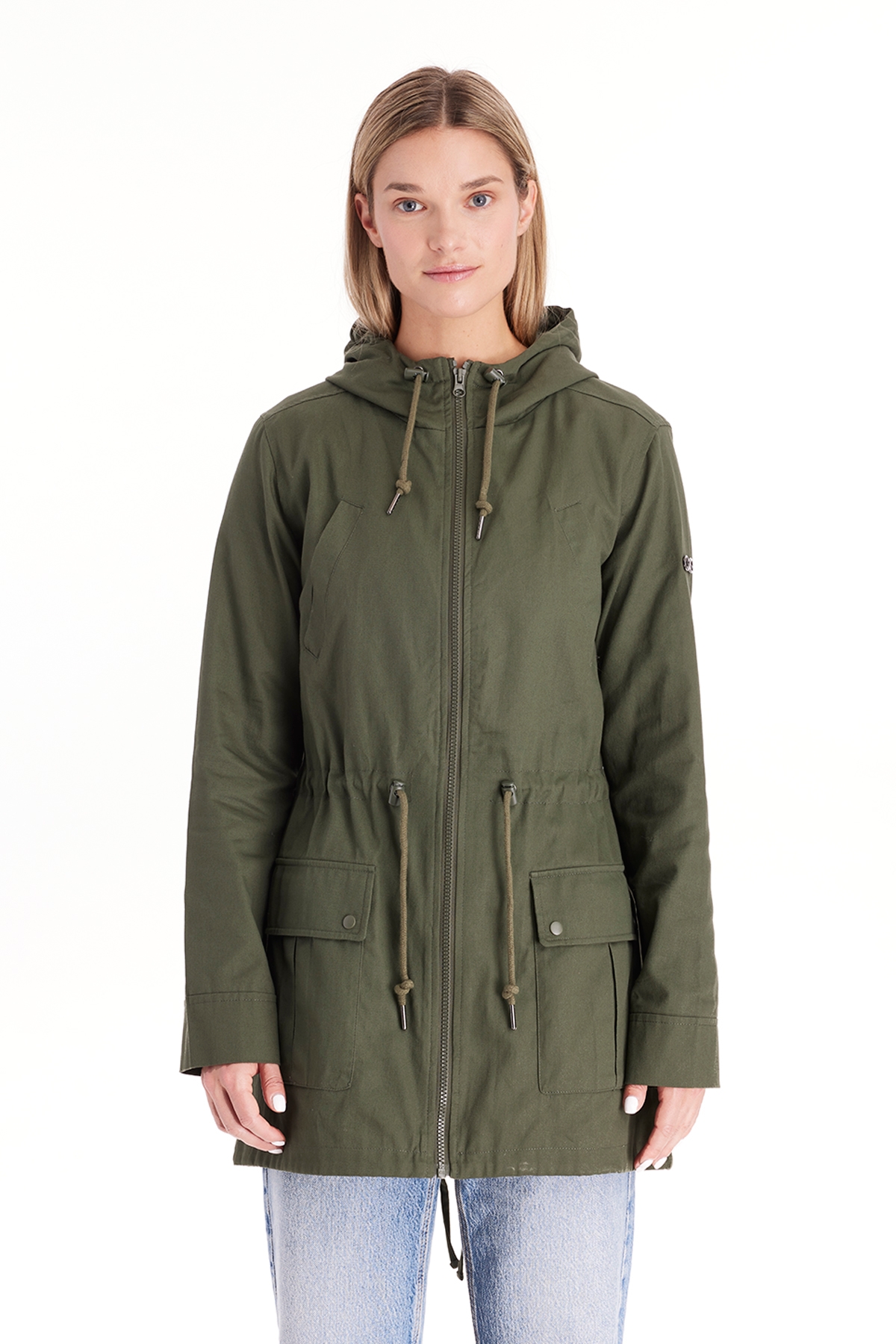 Modern Eternity Maternity Maternity Lara - 3 in 1 Cotton Jacket Military Style