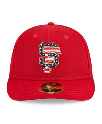 Men's Red San Francisco Giants 2023 Fourth of July Low Profile 59FIFTY Fitted Hat