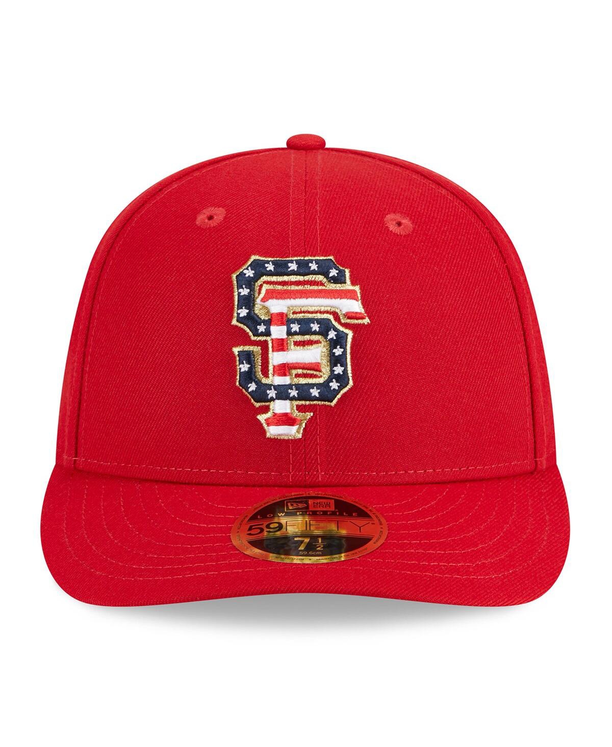 NEW ERA MEN'S NEW ERA RED SAN FRANCISCO GIANTS 2023 FOURTH OF JULY LOW PROFILE 59FIFTY FITTED HAT