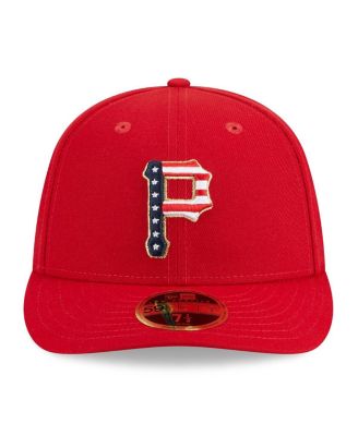 Men's Red Pittsburgh Pirates 2023 Fourth of July Low Profile 59FIFTY Fitted Hat