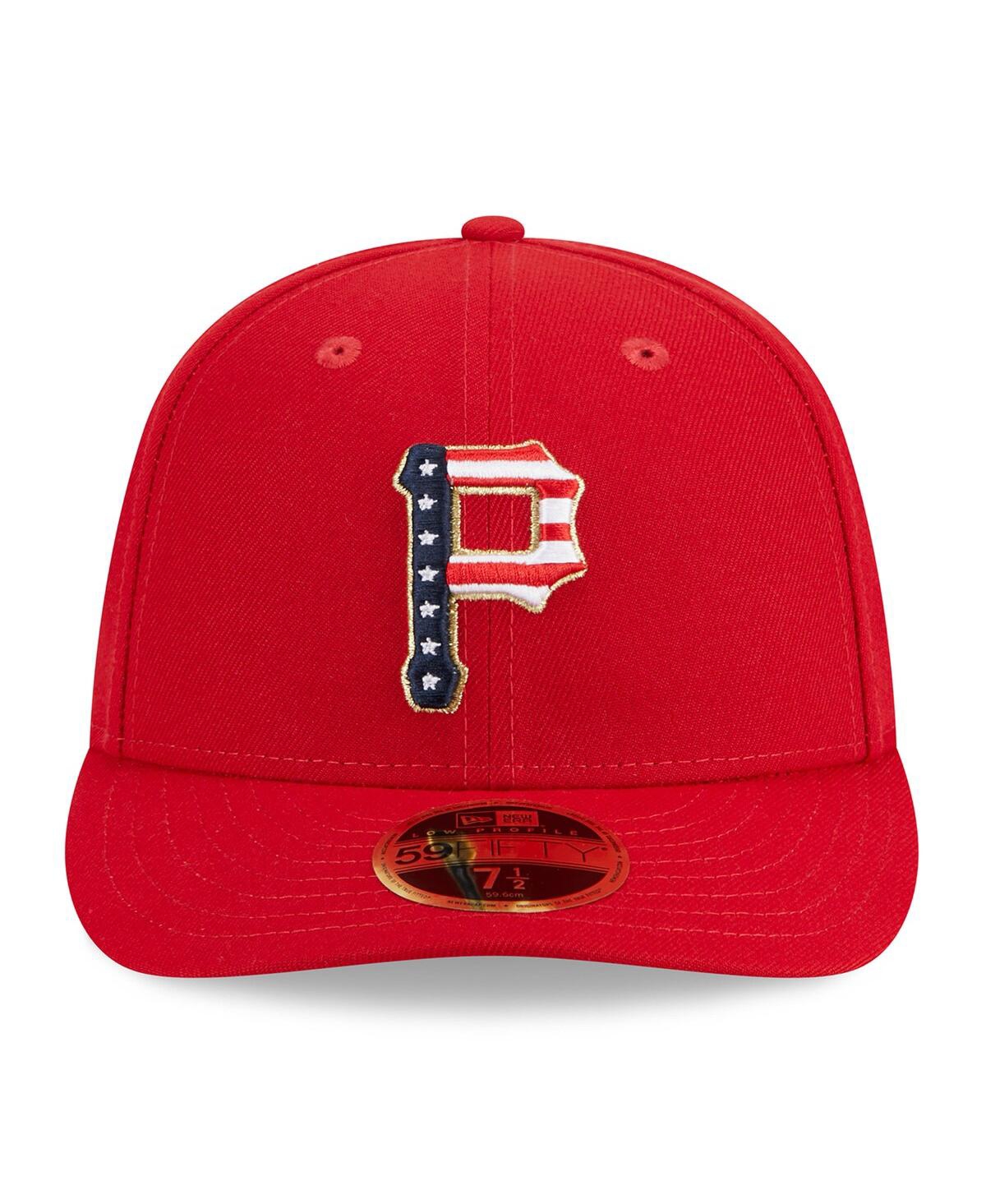 New Era Men's  Red Pittsburgh Pirates 2023 Fourth Of July Low Profile 59fifty Fitted Hat In Red