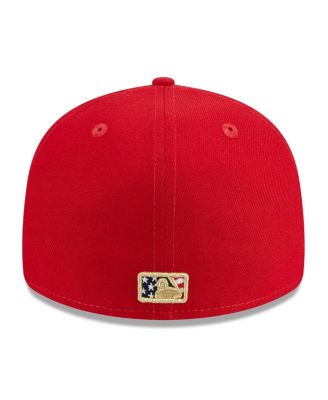 Men's Red Miami Marlins 2023 Fourth of July Low Profile 59FIFTY Fitted Hat