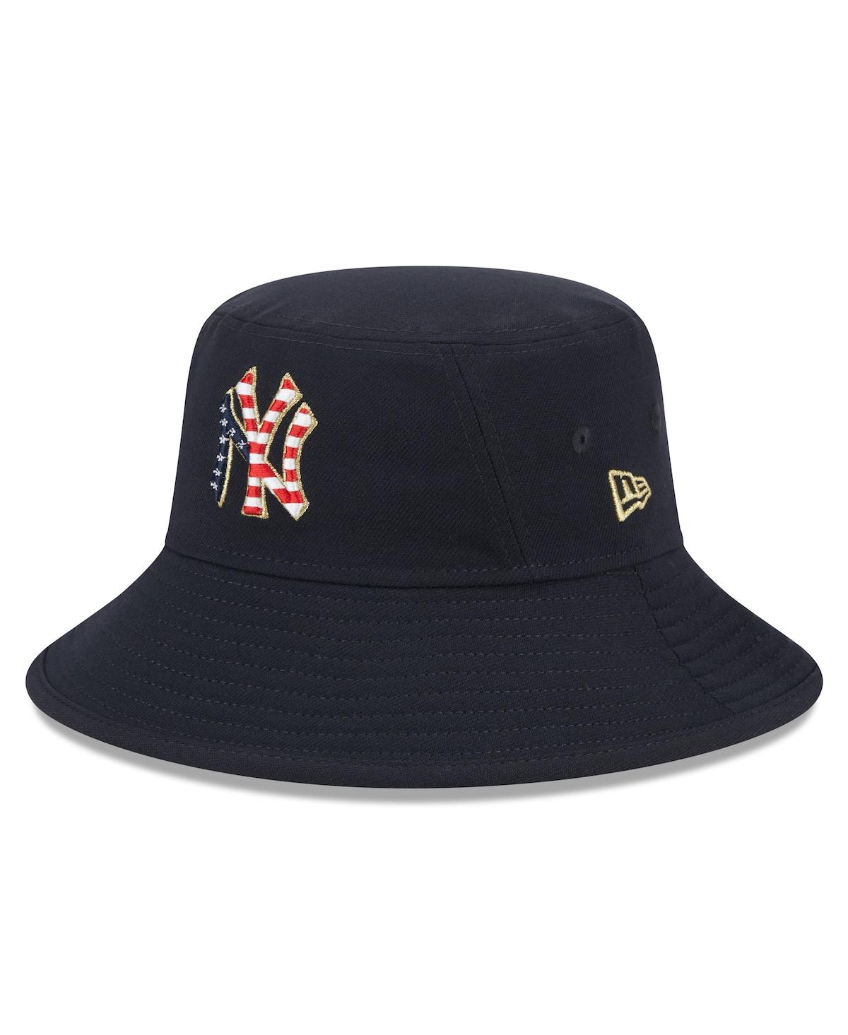New Era Men's  Navy New York Yankees 2023 Fourth Of July Bucket Hat