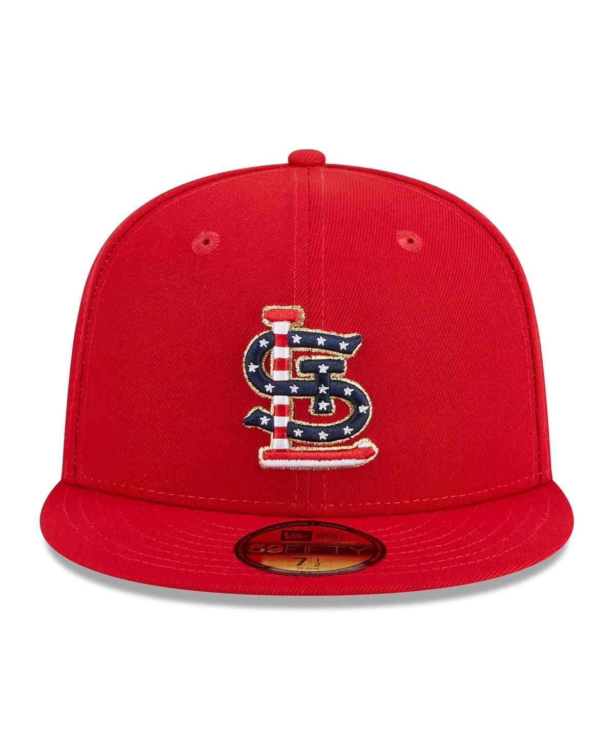 Shop New Era Men's  Red St. Louis Cardinals 2023 Fourth Of July 59fifty Fitted Hat