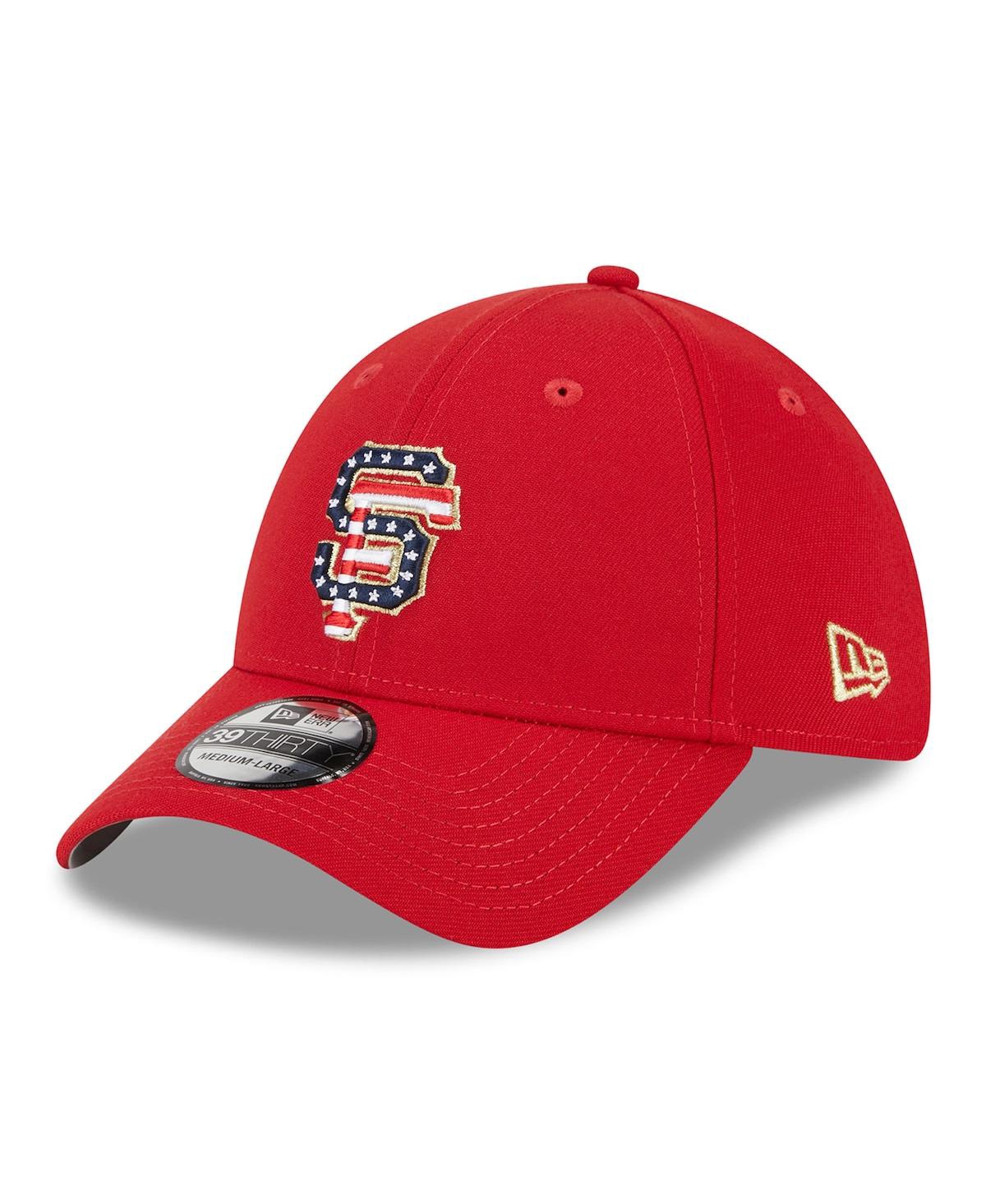 NEW ERA MEN'S NEW ERA RED SAN FRANCISCO GIANTS 2023 FOURTH OF JULY 39THIRTY FLEX FIT HAT 